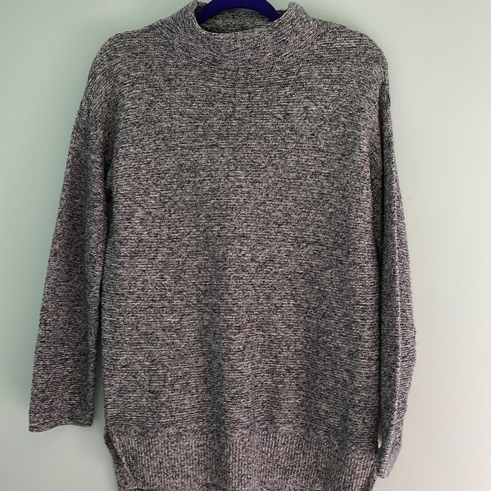 Navy blue and white sweater